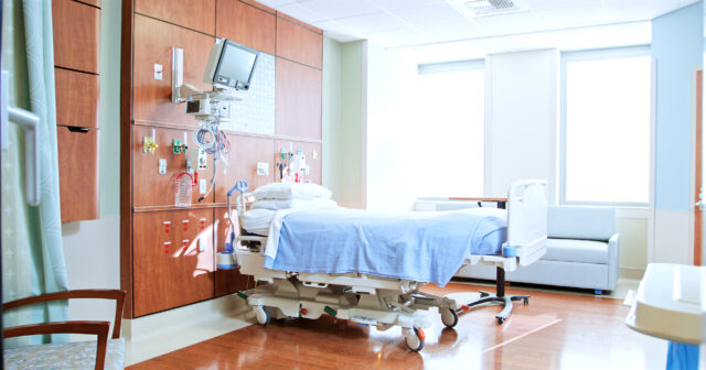 modern hospital bed