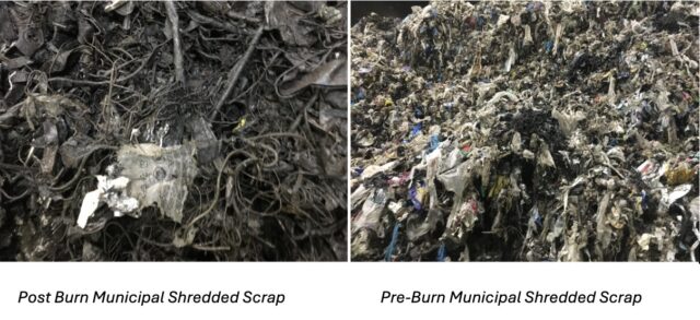 post and pre-burn muni scrap